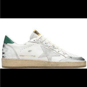 Golden Goose Ball Star size 40 Silver and Green